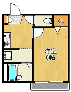 メゾンブローディア【2階】の間取り