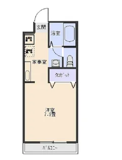 la dish ラディッシュ【2階】の間取り