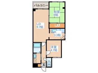 作田ビル【4階】の間取り