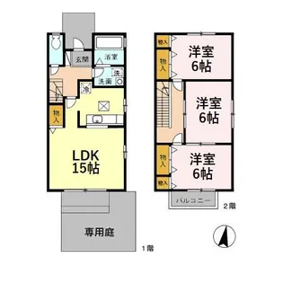 ノイ・アージュ Bの間取り