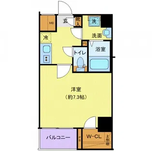 ディアレイシャス田園調布南【2階】の間取り