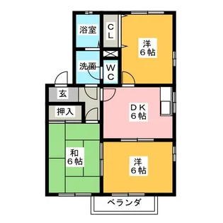 アーバンKAZU F【1階】の間取り