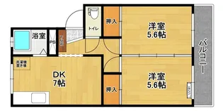 MARUCO香久池【4階】の間取り