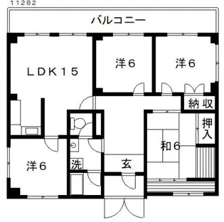 丸正ハイツ【3階】の間取り