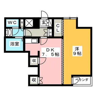 スカイエスタ【7階】の間取り