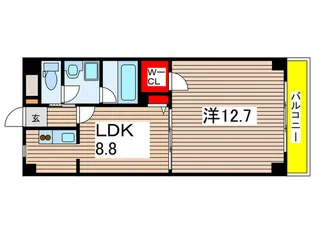 アドミ-ル桜山【2階】の間取り