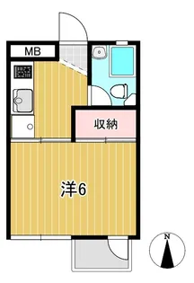 あんずマンション【1階】の間取り