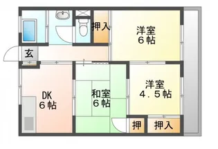 沖田コーポラス【2階】の間取り