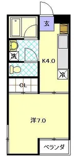 1Kの間取り画像