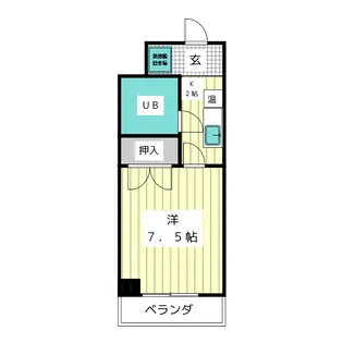 グリーンアップル【2階】の間取り