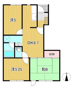 インテルノ田尻台F【1階】の間取り