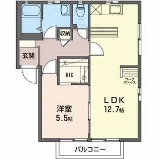 ウエストウインド【1階】の間取り