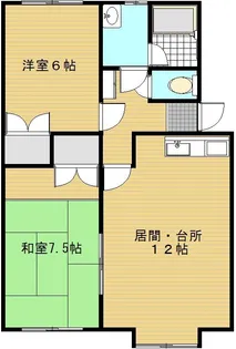 イーストタウンUNO【2階】の間取り