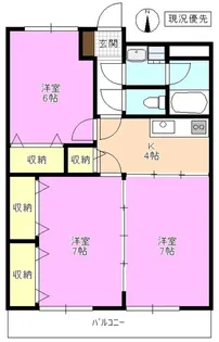 シルクスクエアII【1階】の間取り