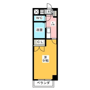 ゴッドヒル栄【3階】の間取り