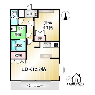 コートヴェール中島田II【1階】の間取り
