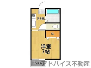 福岡県みやま市瀬高町高柳【アパート】の間取り