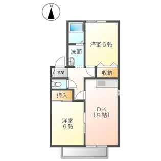 オーラルジュC【1階】の間取り