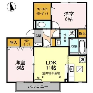 プレアデス・コート C【1階】の間取り