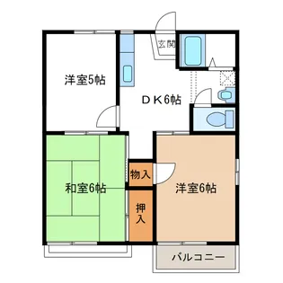 YCP早野【2階】の間取り