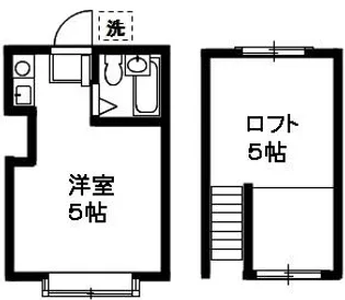 ネオステーションプラザ白楽【2階】の間取り