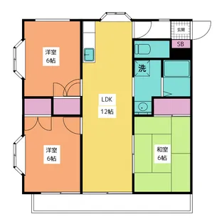 メゾンさつきの【2階】の間取り