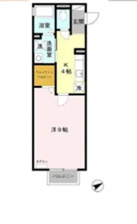 愛知県東海市富木島町伏見2【アパート】の間取り