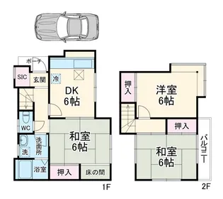 神奈川県相模原市緑区二本松2【一戸建】の間取り