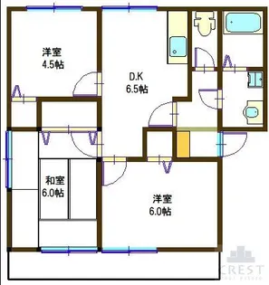 アメニティータウン千代田【1階】の間取り