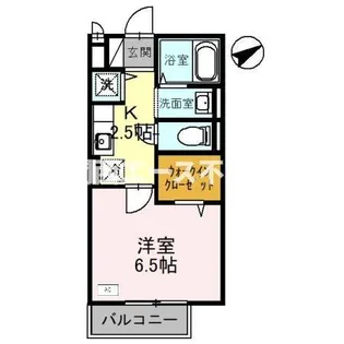 1Kの間取り画像