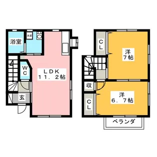 神奈川県平塚市入野【一戸建】の間取り