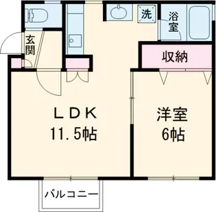 リトルパレット【1階】の間取り