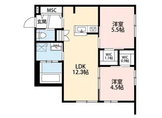 Grace court【東棟】【1階】の間取り