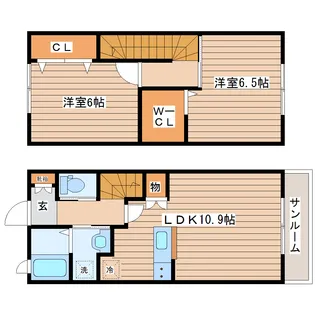 宮城県仙台市青葉区愛子東5【一戸建】の間取り