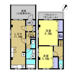カーサ台町【1階】の間取り