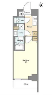 東京都新宿区東五軒町【マンション】の間取り