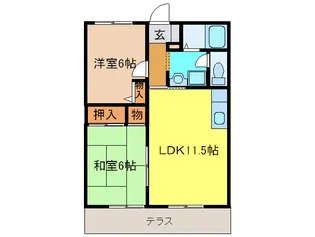 ガルテン・ハイム【1階】の間取り
