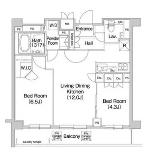 コンフォリア駒場【5階】の間取り