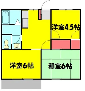 コーポ神谷【1階】の間取り