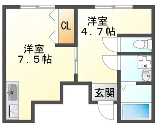 好友ベテル【3階】の間取り