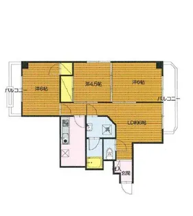 西新宿パークハイツ【9階】の間取り