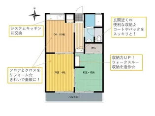 シティハイム パークサイド【2階】の間取り