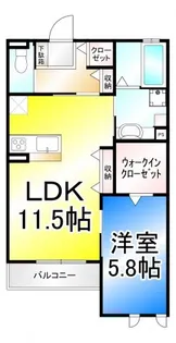 グレイスステージ稲葉【1階】の間取り