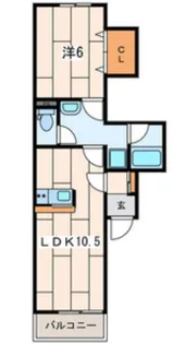 神奈川県川崎市中原区木月大町【アパート】の間取り