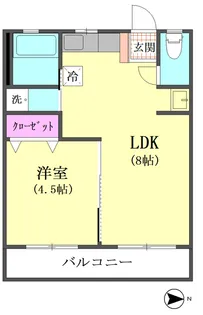 浅間マンション【1階】の間取り