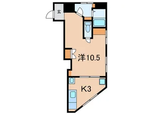 稗原マンション【4階】の間取り