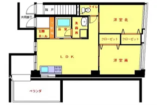 石黒本館ビル【4階】の間取り