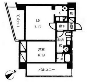 ヴォアラクテ西早稲田【1階】の間取り