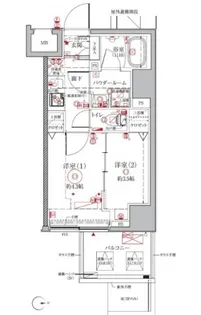 クレイシアIDZ浅草【8階】の間取り