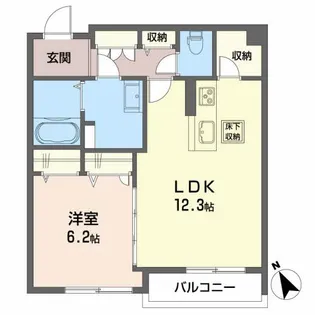 ロイヤルコートハウス【1階】の間取り